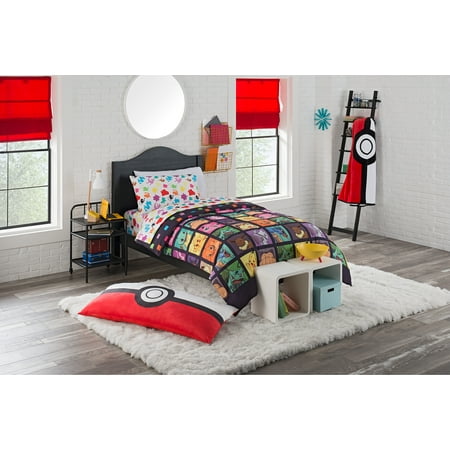 Pokemon Kanto Favorites 4 Piece Twin Bed in a Bag Bedding Set