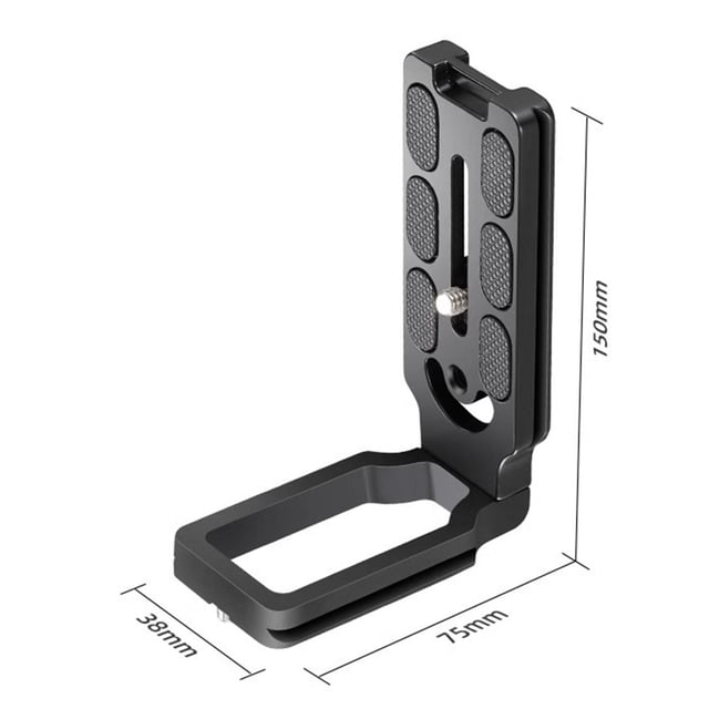 relayinert DSLR Camera L Bracket Electronics Accessories Unique Quick Release Plate Supports Photography Flexibility Camera Bracket Black L