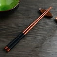 thumbnail image 4 of Handmade Japanese Natural Chestnut Wood Sushi Chopsticks Set Value Gift Sushi Chinese food Tie line, 4 of 10