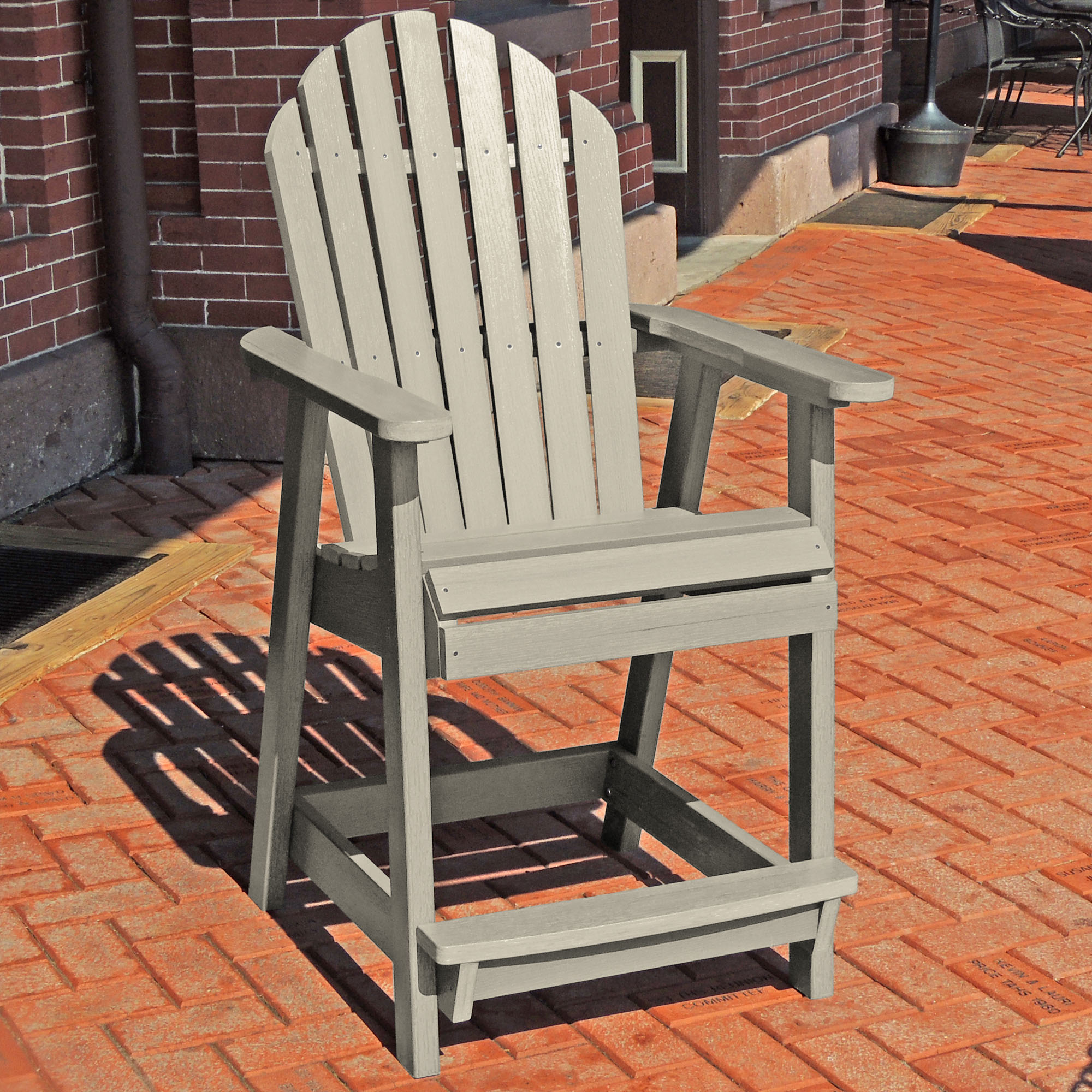 The Sequoia Professional Commercial Grade Muskoka Adirondack Deck Dining Chair in Counter Height - image 2 of 2