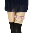 thumbnail image 2 of 2PCs Leather Leg Garter with Chains, Elastic Rock Heart Thigh Garter for Women, 2 of 6