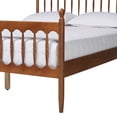 thumbnail image 2 of Baxton Studio Deance Retro-Modern Platform Bed, Queen, Walnut Brown, 2 of 9