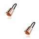 thumbnail image 3 of Jumpingount Lazos para el cabello Alta elasticidad Topknot Cola de caballo Anillo Accesorios para peinados Oro rosa 2Conjunto, 3 of 6