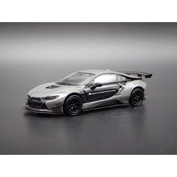 Open Box 2014-2020 BMW i8 LIBERTY WALK LBWK RARE 1:64 SCALE DIORAMA DIECAST MODEL CAR