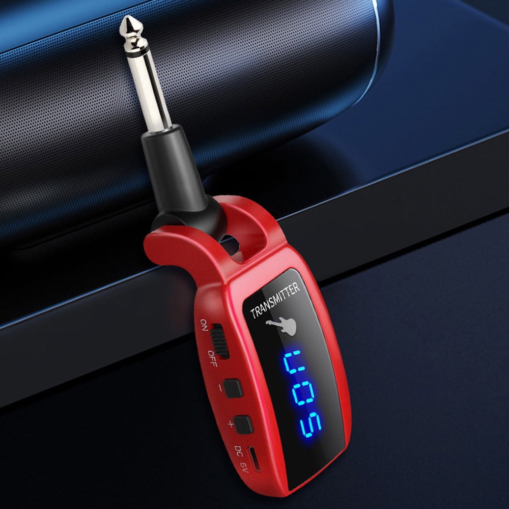 Wireless Guitar System Rechargeable Transmitter Receiver Set Electric Bass Pick Up