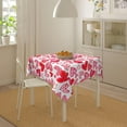 thumbnail image 5 of Valentines Tablecloth Square 60x60 Inch Pink Red Love Heart Table Cloth,Stain Resistance Polyester Valentine''s Day Table Covers for Kitchen Dining,Small Tablecloth for Party Picnic, 5 of 5
