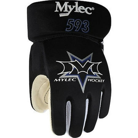 Mylec Youth and Men Hockey Player Gloves Black White Blue (Best Youth Hockey Players)