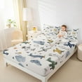 thumbnail image 4 of Castle Fairy Cartoon Plane Full Size Sheets 4-Piece for Boys Girls,Kawaii Aircraft Breathable Bed Sheets,Transportation Theme Lightweight Sheet Sets,Ultra Soft Home Decor, 4 of 7