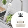 thumbnail image 2 of Moins de 5 Robinets Robinet Pivotant 360 Économiseur d'Eau Tête de Robinet de Cuisine Haute Pression Pulvérisateur d'Évier 3 Modes Position Réglable Filtre Éclaboussures Buse Cuisine Salle de Bain Robinet Moussant, 2 of 8