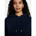 thumbnail image 4 of Time and Tru Women's Bubble Hem Pullover Hoodie, Size XS-XXXL, 4 of 5