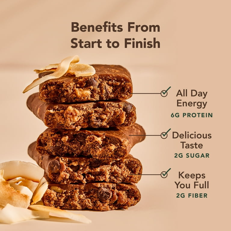 ALOHA, Plant Based Protein Mini Bars, Coconut Chocolate Almond