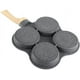 thumbnail image 1 of Sartén para huevos, sartén para tortillas, sartén para asar tortillas de 4 agujeros, sartenes antiadherentes, máquina para hacer tortitas de desayuno para cocina de inducción, estufa de gas Adepaton WL-00013, 1 of 7