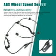 thumbnail image 5 of ABS Wheel Speed Sensor Front Right Side for 2016-2020 Toyota Prius 89542-47040, 5 of 8