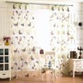 thumbnail image 3 of Butterfly Sheer Curtain Tulle Window Voile Drape Valance 1 Fabric,Drapes for Bathroom & Bedroom & Living Room Curtains(100 x 270cm,A), 3 of 8