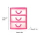 thumbnail image 2 of Uuiauoio 3-Layer Clear Desk Organizer with Drawers Versatile Desktop Storage Box for Office Supplies Makeup Jewelry Compact Plastic Drawer Cabinet 5.12X3.54X4.53 Inches, 2 of 3