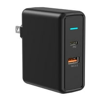 KEXIN 36W Dual Port Wall Charger Power Adapter, Fast Charger for iPhone / Samsung /etc - Black