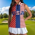 thumbnail image 3 of Garronmavis 250th Anniversary Matching Golf Shirts for Couple Racerback Design Golf Tennis Tank Top Soft and Comfortable 4-Way Stretch for Golf Tennis Hiking Running Gym, 3 of 6