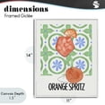thumbnail image 4 of Stupell Industries Contemporary Orange Spritz On My Mind White Framed Giclee Art, 11 x 14, by Nina Jacobs, 4 of 8