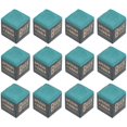 thumbnail image 1 of 12Pcs Cue Stick Wiping Powder Pool Table Cue Chalk Billiards Playing Accessories Green, 1 of 6