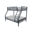 thumbnail image 4 of Novogratz Maxwell Twin-Over-Full Metal Bunk Bed with Ladder and Guardrails, Easy Assembly, Navy Blue, 4 of 19