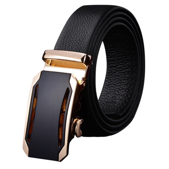 XDIAHBPL Belts For Women Mens Ratchet Leather Slide With Easier Adjustable Buckle Belt Multicolor