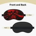 thumbnail image 2 of Salouo The Red Head Skull Print Sleep Mask Eye Cover, 1-Pack Eye Masks Washable Sleeping Eyeshade Block Sleep Shade Cover Light Reduces Puffy Eyes Traveling Gifts, 2 of 7