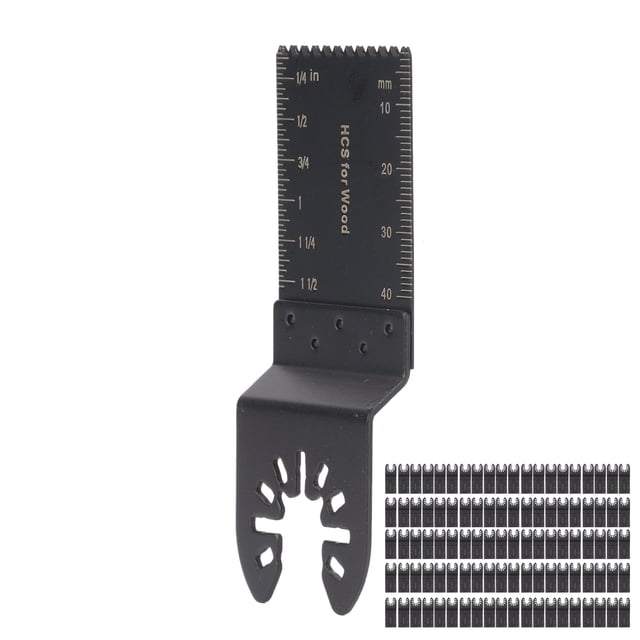 Multi Purpose Tool Blade, 100 Pcs Universal Oscillating Tool Blade for Wood Plastic Cutting