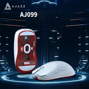 Ajazz AJ099 Black Ergonomic Wireless Mouse Lightweight 2.4G USB Optical 12000DPI PAW3311 OEM Custom Design Gaming Mouse