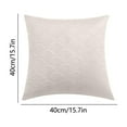 thumbnail image 3 of Velvet Embossed Double-Sided Pillow Cover | Soft Breathable Polyester Cushion Case | 15.7x15.7 in | Removable Washable | Durable Tight Stitching | Multiple Colors | 1 Piece, 3 of 6