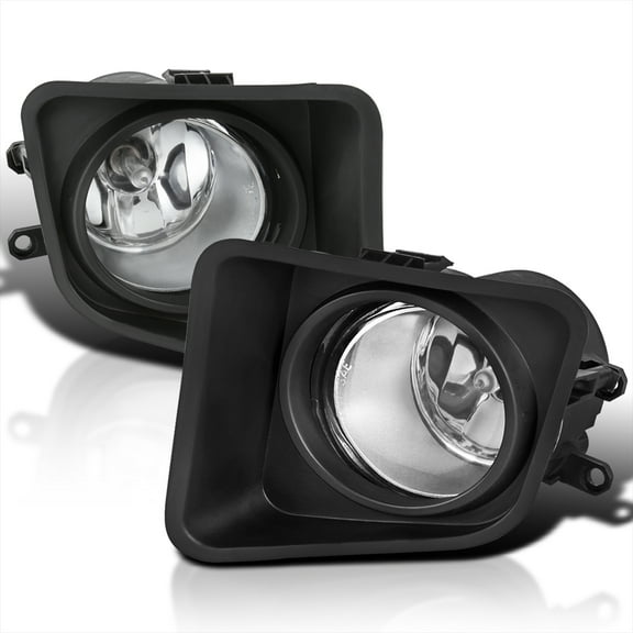 Spec-D Tuning Clear Driving Fog Lights   Bulbs   Switch Compatible with 2014-2018 Toyota Tundra L R Pair Assembly