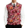 thumbnail image 5 of Valentine's Day Sweater Vest for Men V-Neck Sleeveless Button Up Cardigan Valentines Vest Sweater, 5 of 7