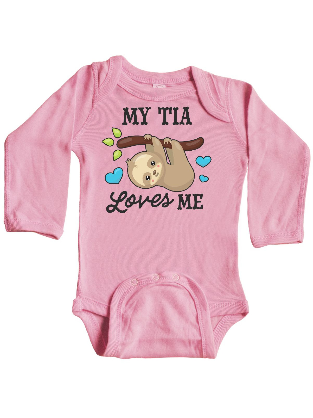 inktastic Valentine Sloth and Llama in Scarf Long Sleeve Creeper
