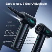 Air Duster,MECO 100,000 RPM Compressed Air Duster With 6000mAh Battery,Electric Air Duster Blower,Replaces Air Cans for Car, Computer, Laptop, Keyboard Cleaning