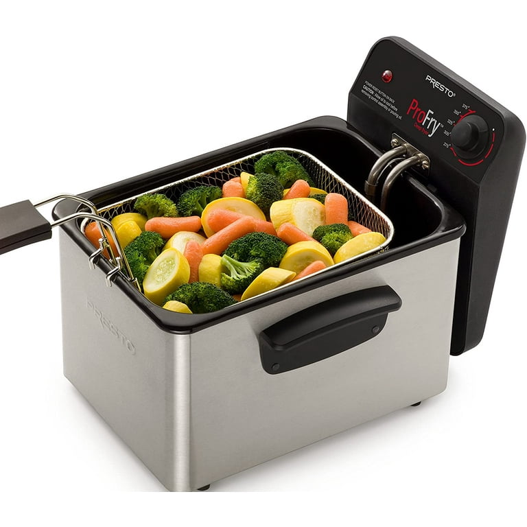 New Presto GranPappy ELITE electric deep fryer 05414  Electric deep fryer, Deep  fryer, Brushed stainless steel