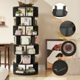 thumbnail image 6 of Homieasy Rotating Shoe Rack Tower, 7-Tier Spinning Shoe Rack 360 Revolving Shoe Rack Organizer for Closet, Display Round Storage Carousel Shoes Closet Organization, Black, 6 of 7
