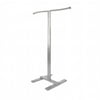 Econoco - BA48CRVSC Bauhaus Curves Series Adjustable 2-Way Merchandiser with S-Shaped Hangrail in Satin Chrome Finish