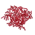 thumbnail image 2 of 100 puntas de cable interior para desviador de freno de bicicleta de aleación de aluminio rojo, 2 of 9