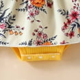 thumbnail image 5 of Edvintorg 0-18Months Toddler Baby Girl Clothes Clearance Cute Ruffled Short Sleeved Jumpsuit Dress With Floral Skirt And Headband Cotton Infant Girls Clothing Set, 5 of 7