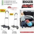 thumbnail image 6 of dbest products Portable Collapsible Folding Bigger Trolley Dolly Cart, Brown, 6 of 6
