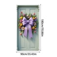 thumbnail image 3 of TIELUTT Rideau de Porte de Pâques Vacances Lapin Coloré Cravate Robes d'Événement pour Femmes Chaises d'Événement de Soirée Robe de Fête en Gros pour Femmes Robe de Fête Boîte de Nuit pour Femmes Décorations de Fête de Divorce Élégantes pour Femmes, 3 of 6