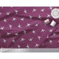 thumbnail image 3 of Soimoi polyester Crepe Fabric Stripe & Stork Bird Print Fabric by Yard 52 Inch Wide, 3 of 3