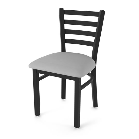 400 Jackie 18" Chair with Black Wrinkle Finish and Canter Folkstone Grey Seat