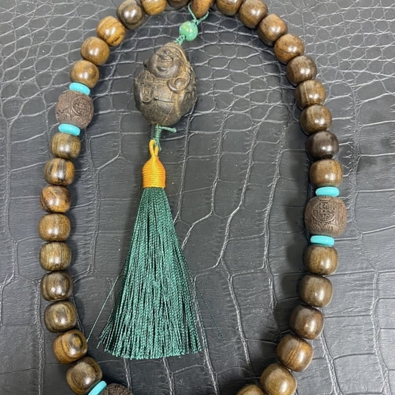 Buddha Beads Bracelet 12mm Prayer Mala Unisex Rosary Beaded Strand Buddhist Meditation Jewelry Handheld Accessory for Men Women