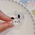 thumbnail image 1 of Anillo para el cabello con forma de estrella transparente de dibujos animados de Sanrio, línea telefónica, gato kt, adorable y dulce niña, corazón, tocado de dibujos animados, anillo para el cabello, 1 of 5