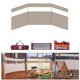 thumbnail image 3 of Parabrisas para acampar libre, parabrisas para estufa, parabrisas de playa, parabrisas, parasol, protección de privacidad para para Beige DYNWAVEMX Campamento parabrisas, 3 of 8