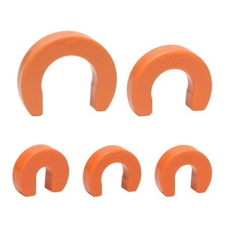 

5Pcs 1/4inch 3/8inch 1/2inch 3/4inch 1inch Push-Fit Removal Kit Disconnect Pliers Set Clips Fitting Plastic Push-Fit Disconnect Tool for Pipe Connector Removal