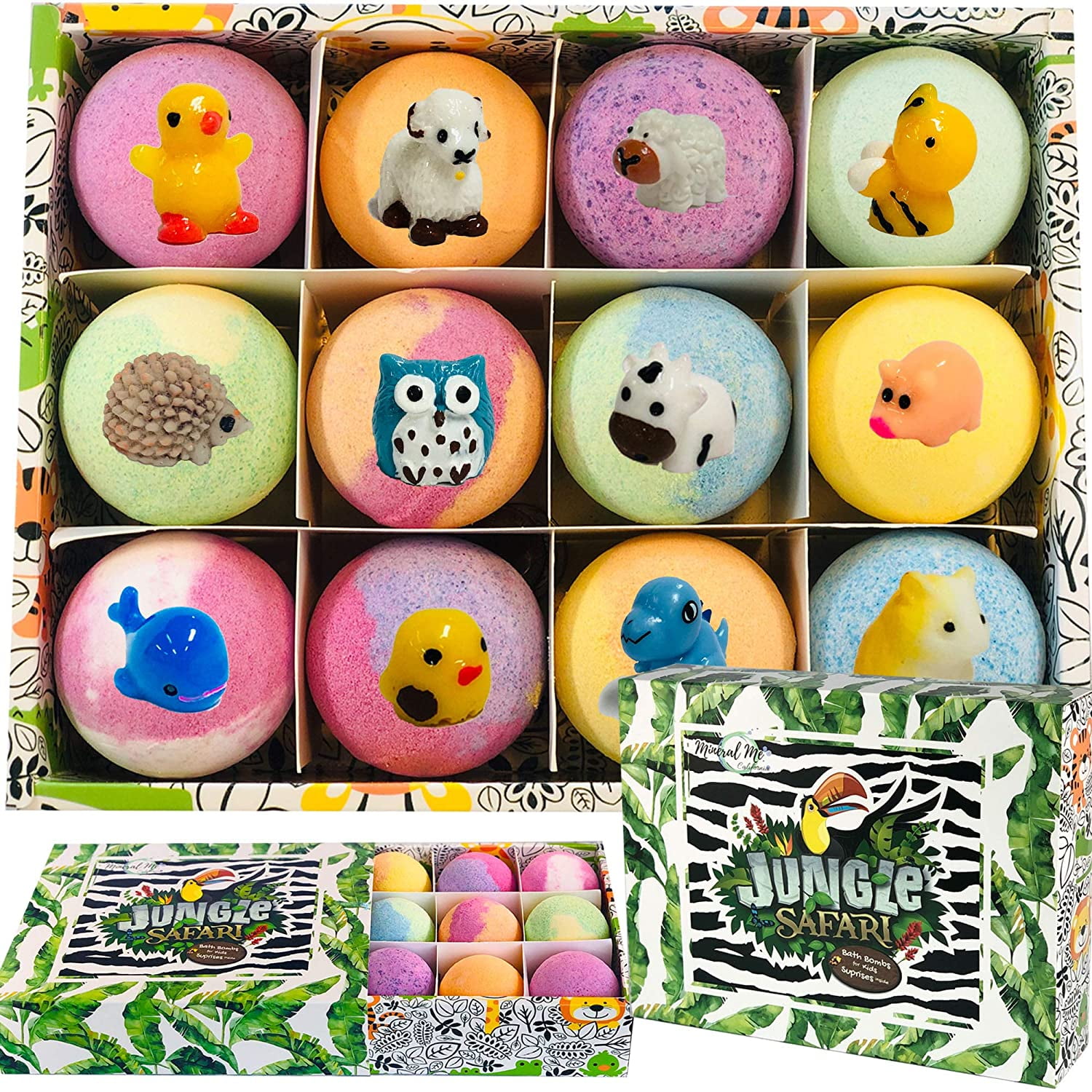 Bath Bombs for Kids with Surprise Inside Set of 12
