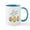 White/Blue Inside, variant on CafePress - The Easter Bunny Wuz Here Mugs - 11 oz Ceramic Mug - Novelty Coffee Tea Cup