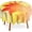 Autumn Maple Leaves Sunlight, variant on Cute Dinosaur Round Table Cloth 60 Inch,Hand Drawn Tablecloth Waterproof Stain Wrinkle Resistant Washable Circle Table Cover for Home Kitchen Dining Room Party Outdoor Picnic