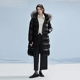 thumbnail image 5 of Women's winter padded goose down jacket, plus size long down jacket parka women's hooded, thickened, 5 of 7